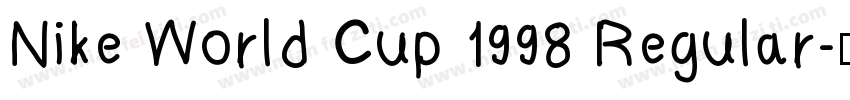 Nike World Cup 1998 Regular字体转换